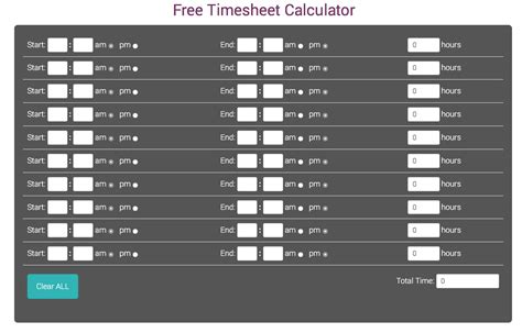 Calculate gross pay by filling in an hourly rate. Free Timesheet Calculator - THE TIMESHEETS.COM JOURNAL