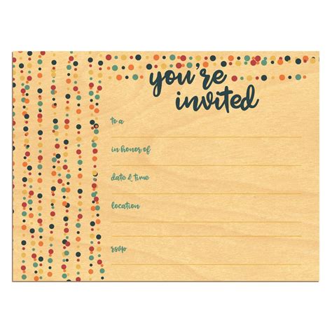Check out our selection of stationery sets for that extra special feel. Fill-in-the-Blank Invitation Cards set of 10 | Cards of Wood