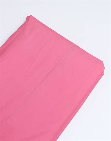 Pink Color Plain Cotton Lycra Dress Material Fabric Charu Creation