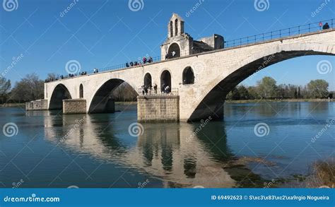 Avignon Bridge Stock Image Image Of Tours Waterway 69492623