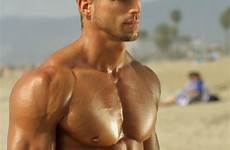 beach stud sculpted reveals perfectly body his muscular nude
