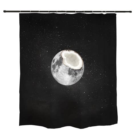 Moon Shower Curtain Moon Phases Galaxy Space Shower Curtains Etsy