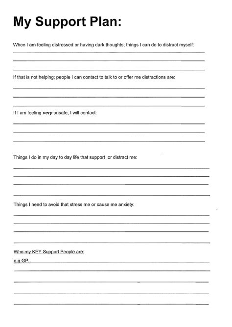 Pdf Printable Mental Health Worksheets