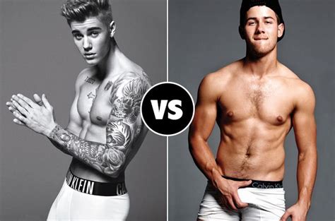 Justin Bieber Vs Nick Jonas Whose Underwear Picture Is Better Vote
