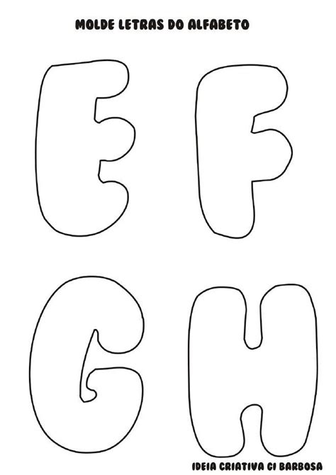 Moldes de letras mayúsculas grandes para imprimir y recortar. molde letras do alfabeto chiclete 2 | Letras | Moldes ...