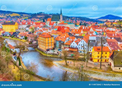 Cesky Krumlov Castle Architecture Stock Photo 61123440