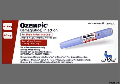 Ozempic 0 25mg Or 0 50mg Dose Pre Filled Pen Sol Inj 1 Pens 108018