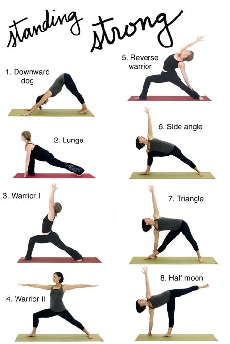 8 classic standing yoga poses make for a strong start to your practice standing yoga poses