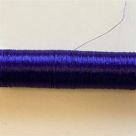 Purple Translucent Goldwork Couching Thread Golden Hinde