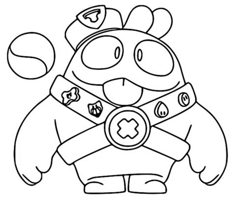 Brawl Stars Squeak Coloring Pages