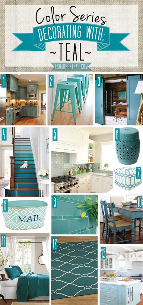 It presents as a friendly and happy color enjoying life. Color Series; Decorating with Teal