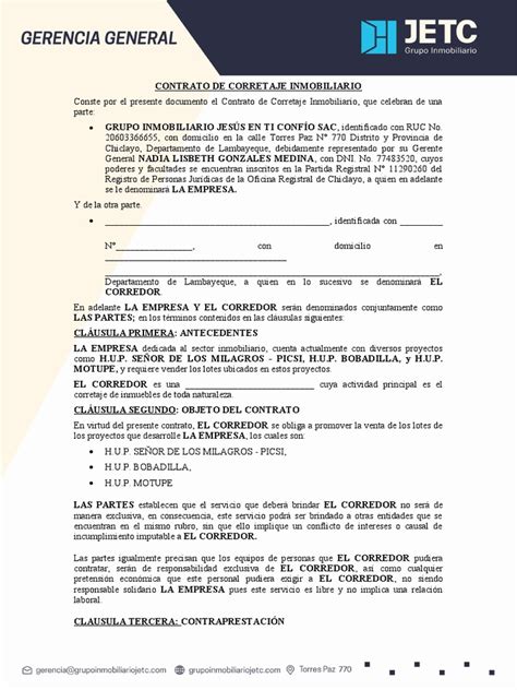 contrato de corretaje 2022 pdf justicia crimen y violencia