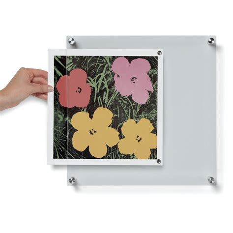 Wexel Art Single Panel Acrylic Display Frame 14 X 14 Silver