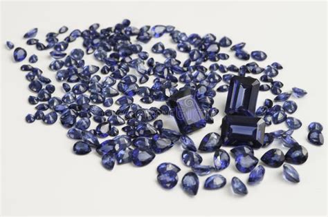 Natural Loose Blue Sapphire Gemstone Stock Photo Image Of Beautiful
