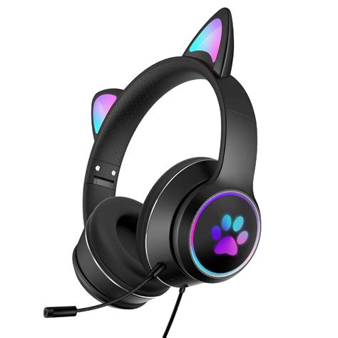 Buy Movkzacv Cat Ear Bluetoothrgb Wireless Bluetooth 35 Cat Ear