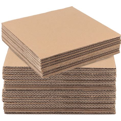 Buy Zoenhou 30 Pcs 12 X 12 X 14 Inch Corrugated Cardboard Sheets 5