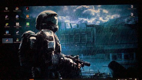 My Odst Desktop Wallpaper Has Rain That Moves And A Phantom That Flys