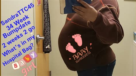 Ttc 52 Pregnant At 45 34 Week Bumpdate And Hospital Bag Reveal Youtube