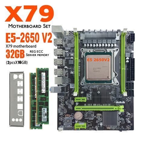 Lga 2011 X79 Pro Motherboard With E5 2650v2 Processor Set Kit 2pcs