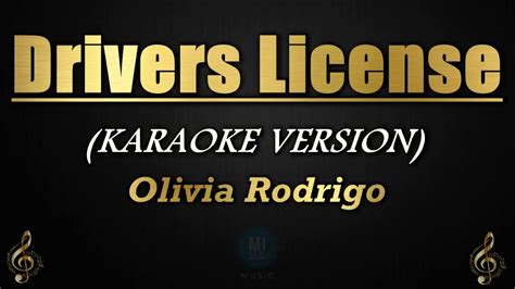 «drivers license» — дебютный сингл американской певицы оливии родриго, вышедший 8 января 2021 года на лейблах interscope records и geffen records. KARAOKE | Drivers License - Olivia Rodrigo