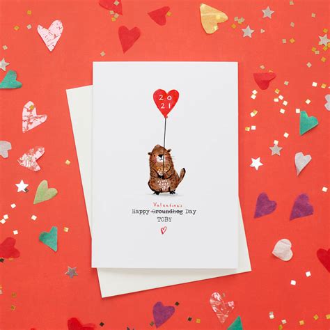 Personalised Groundhog Day Valentines Card By Rosie And Radish