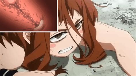 10s 1girl Angry Animated Animated  Blush Boku No Hero Academia Brown Hair Censored Cervix