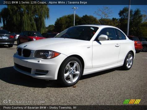 This is because its outstanding design and progressive design language distinguish it from the crowd at the very first glance. Alpine White - 2011 BMW 1 Series 128i Coupe - Savanna ...