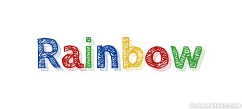 Rainbow Лого Бесплатный инструмент для дизайна имени от Flaming Text