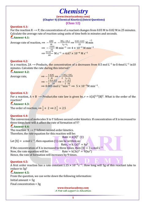 Ncert Solutions For Class Chemistry Chapter In Hindi And English