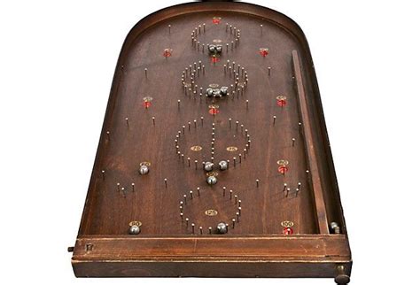 Handmade Wood Pinball Bagatelle Vintage Pinball Pinball Game