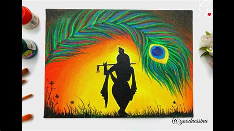 Janmashtami Special Krishna Painting Step By Step For Beginners Youtube