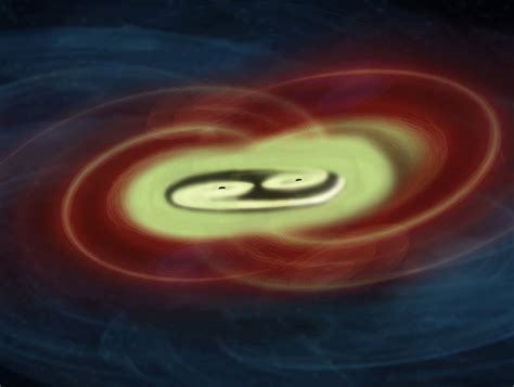 Esa The Merger Of Supermassive Black Holes