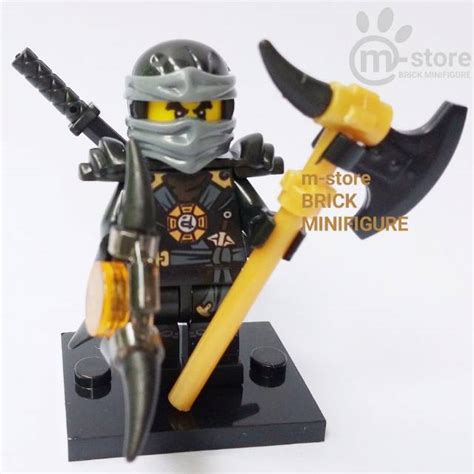 Lego Ninjago Deepstone Armor Cole Minifigure Shopee Singapore