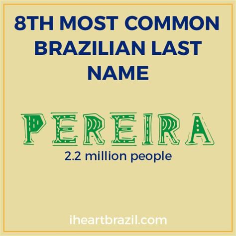100 Most Common Brazilian Last Names Meanings • I Heart Brazil