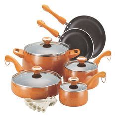 Cooking and family are the greatest gifts. Paula Deen Signature Porcelain 12-pc. Cookware Set: Orange ...