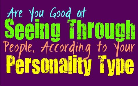 Are You Capable Of Seeing Through People According To Your Personality