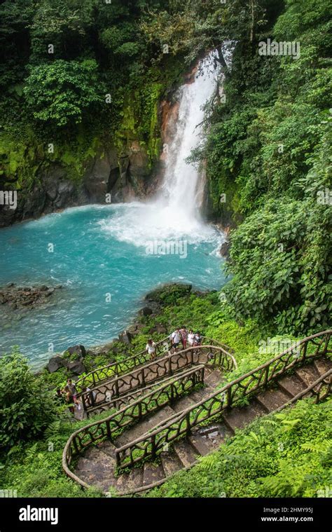 The Beautiful Rio Celeste Waterfall Tenorio Volcano National Park