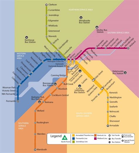 Perth Railway Map