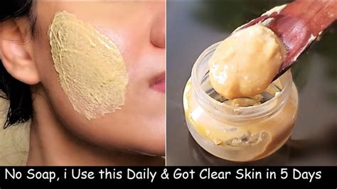 No Soap No Facewash I Use Turmeric Besan Face Pack Daily For GLOWING