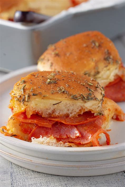 pepperoni pizza sliders my forking life