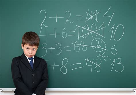 If you have relevant experience, support your answer to this question with a specific example of how your educational background helped you. School Boy Decides Examples Math On Chalkboard Education ...