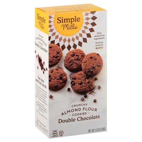 Simple Mills Double Chocolate Crunchy Cookies Shop Cookies At H E B