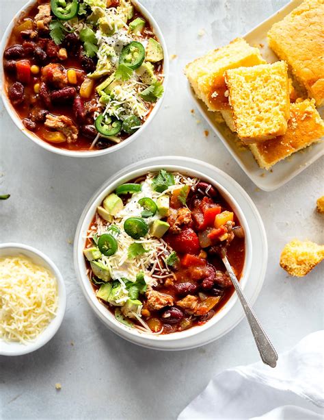 Slow Cooker Turkey Chili Healthy Two Peas Their Pod