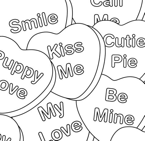 Valentine´s day coloring pages color your cards. Valentines Day Hearts Coloring Page coloring page & book ...