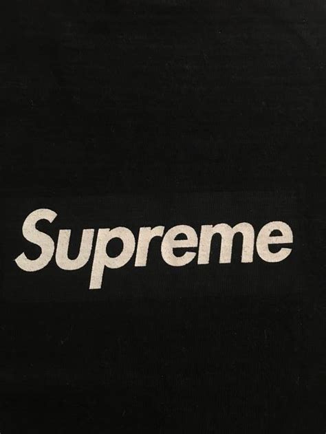 Supreme Black On Black Box Logo Tee Grailed