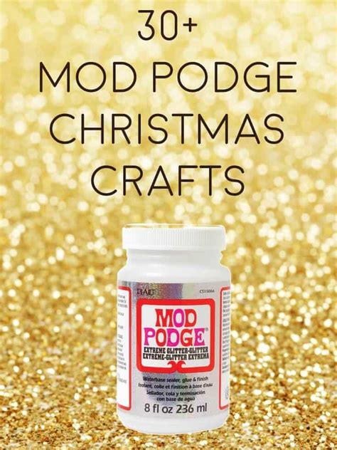 30 Mod Podge Christmas Crafts Mod Podge Rocks