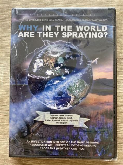 Why In The World Are They Spraying Dvd Documentary Chemtrails Geoengineering For Sale Online Ebay