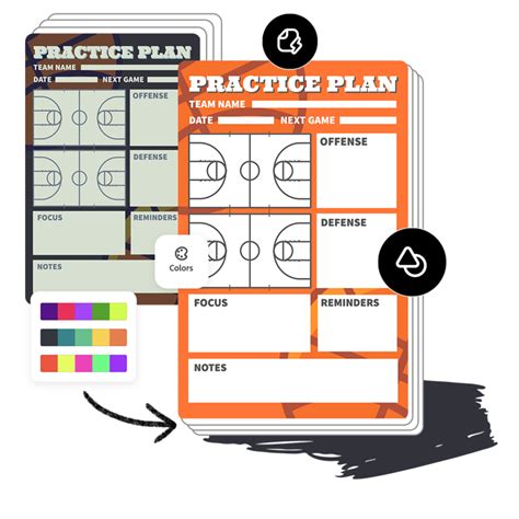 Free Basketball Practice Plan Templates Adobe Express