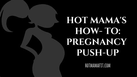 How To Do A Pregnancy Push Up Youtube