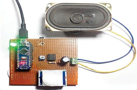 Motion Sensor With Voice Alarm Using Arduino Full Electronics Project